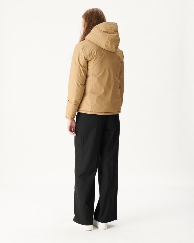 Beige / Off-White JOTT Victoria Reversible Great Cold Women's Down Jackets | GLD-8645