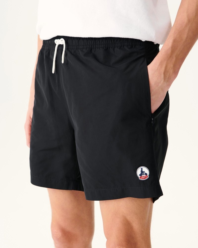 Black JOTT Biarritz Men's Swim Shorts | PBM-2047