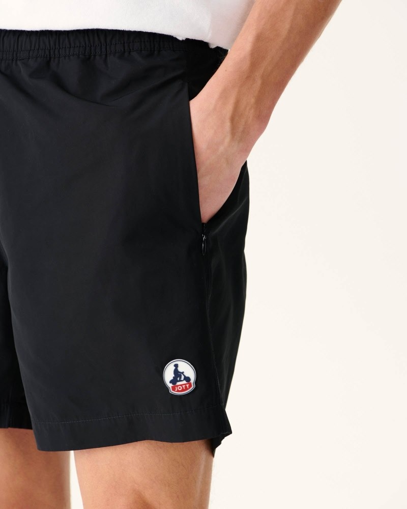 Black JOTT Biarritz Men's Swim Shorts | PBM-2047