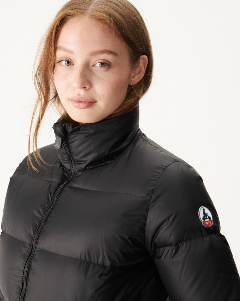 Black JOTT Cardiff Extreme Cold Quilted Women's Down Jackets | MVE-0543