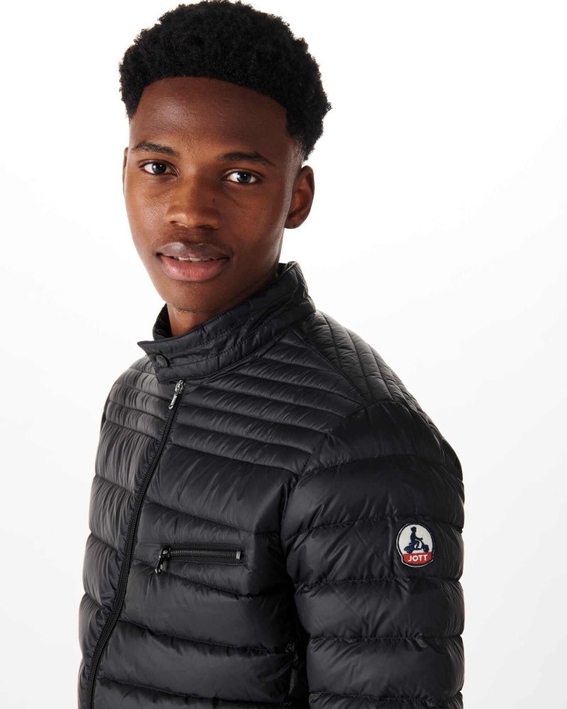 Black JOTT David Men's Down Jackets | ERI-0236