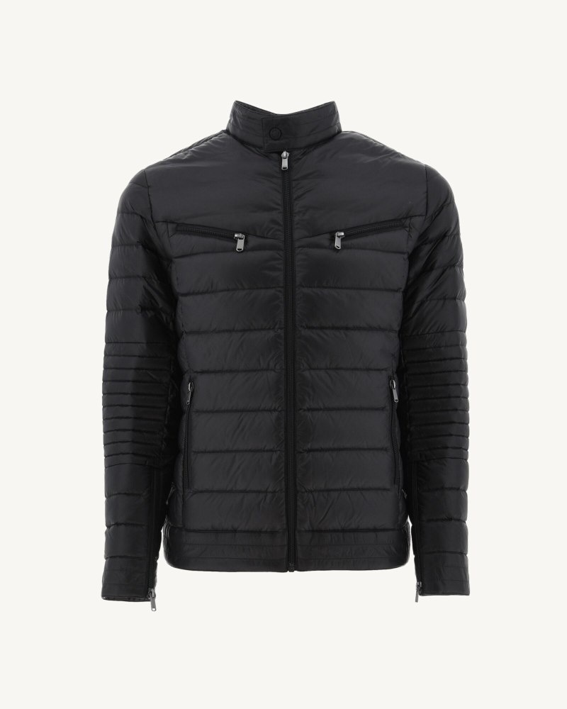 Black JOTT David Men's Down Jackets | QYV-0928