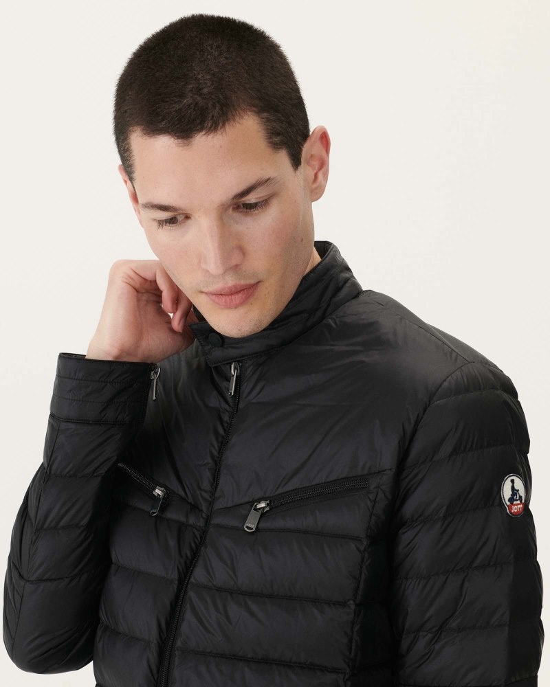 Black JOTT David Men's Down Jackets | QYV-0928