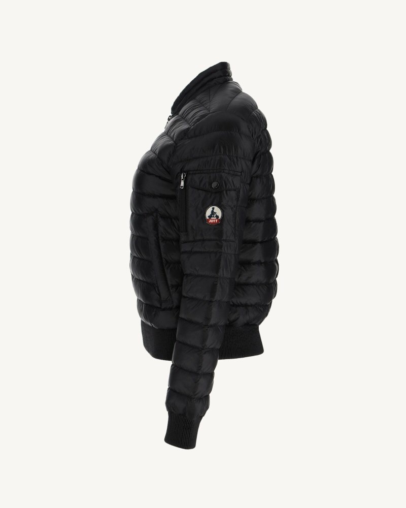 Black JOTT Emmy Lightweight Women's Padded Jackets | ROM-6017