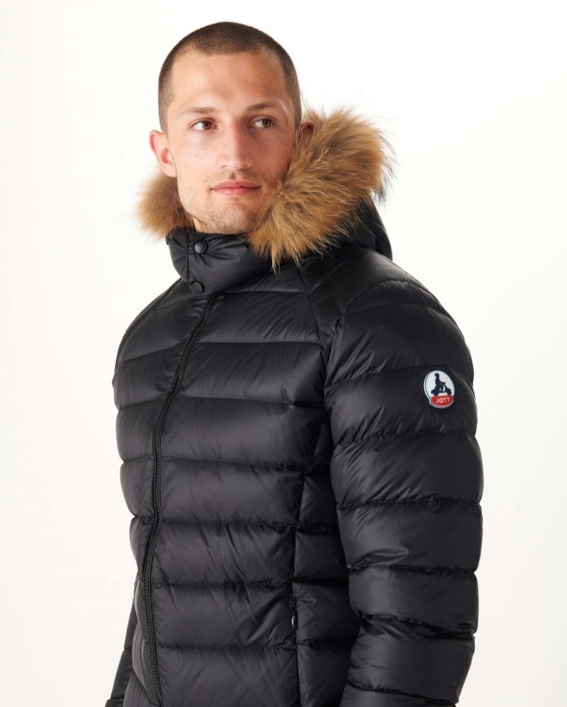 Black JOTT Extreme Cold Prestige Men's Down Jackets | ZBD-2158