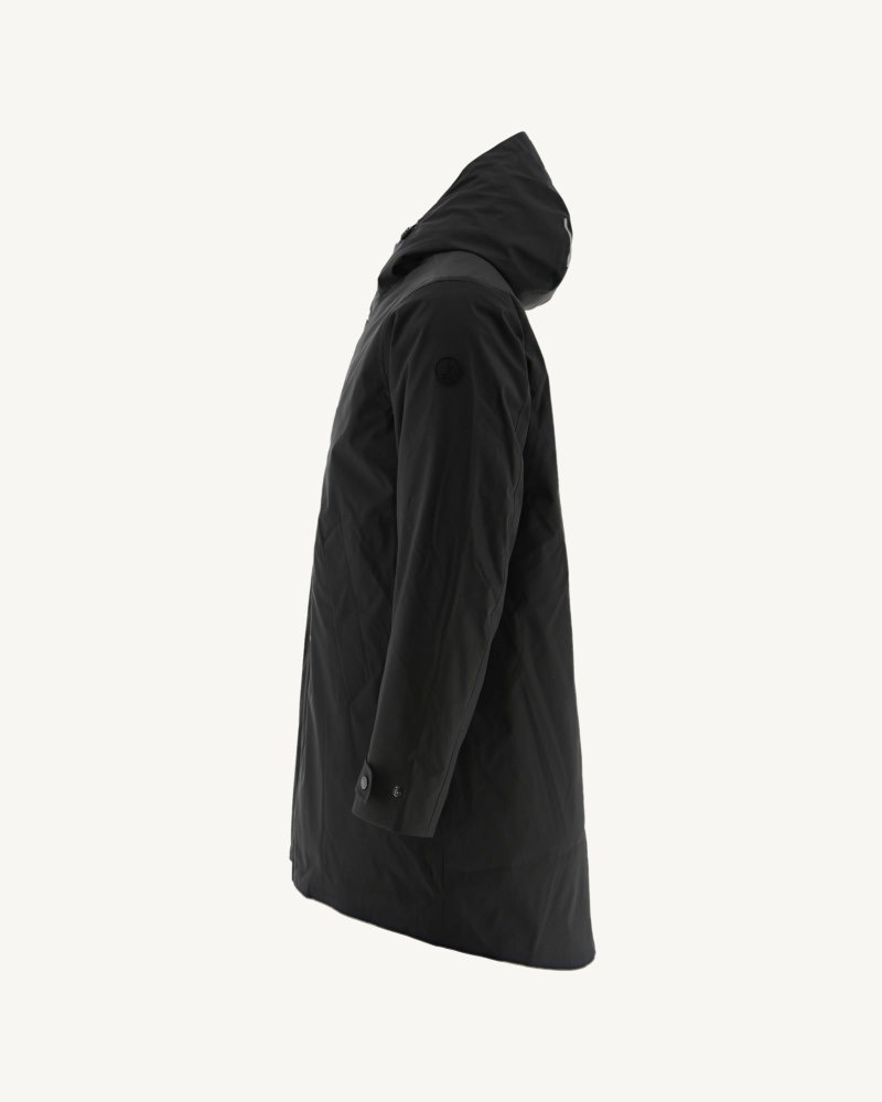 Black JOTT Gobi Reversible 5-in-1 Hooded Men's Parka | GKL-5374