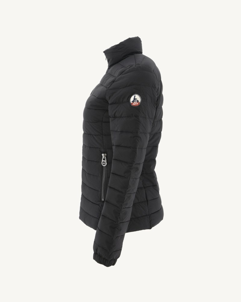 Black JOTT Jade Lightweight Women's Padded Jackets | ISO-7505