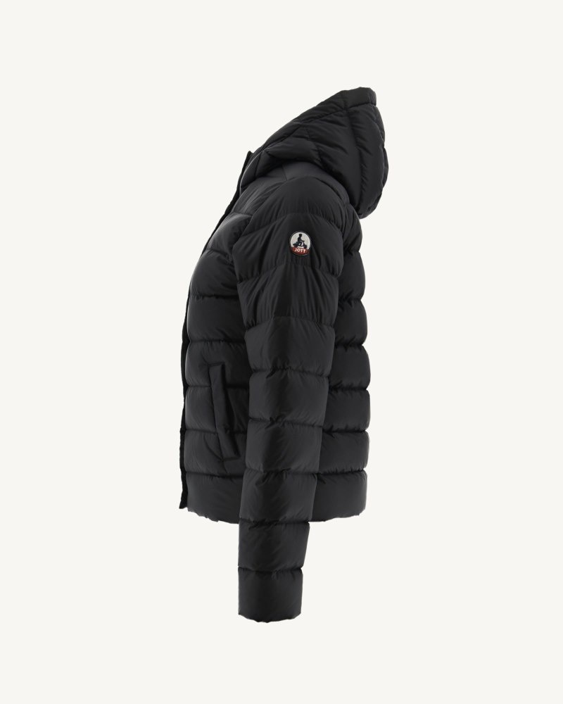 Black JOTT Jane Straight Hooded Women's Padded Jackets | EGQ-6515