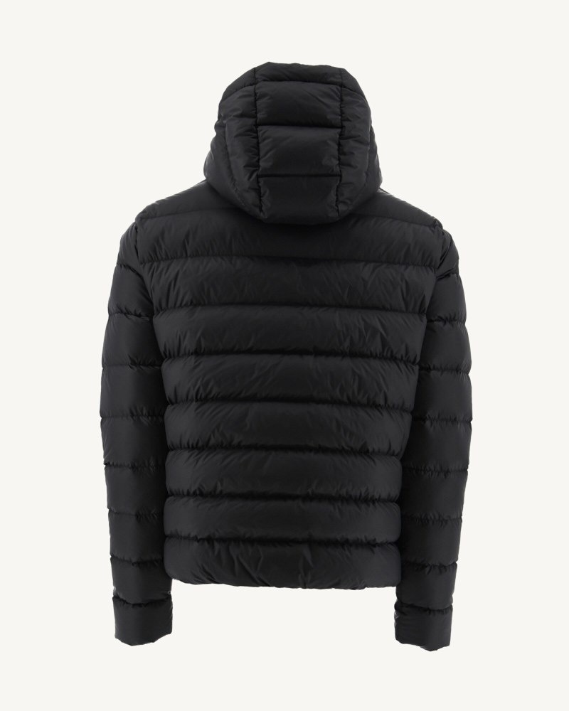 Black JOTT Jorge Hooded Men's Puffer Jackets | DUQ-4495