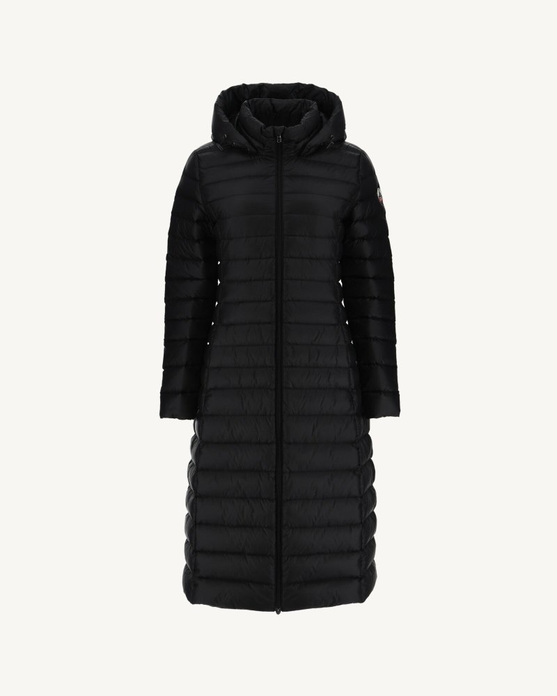 Black JOTT Laurie Long And Light Women's Padded Jackets | WDD-8656