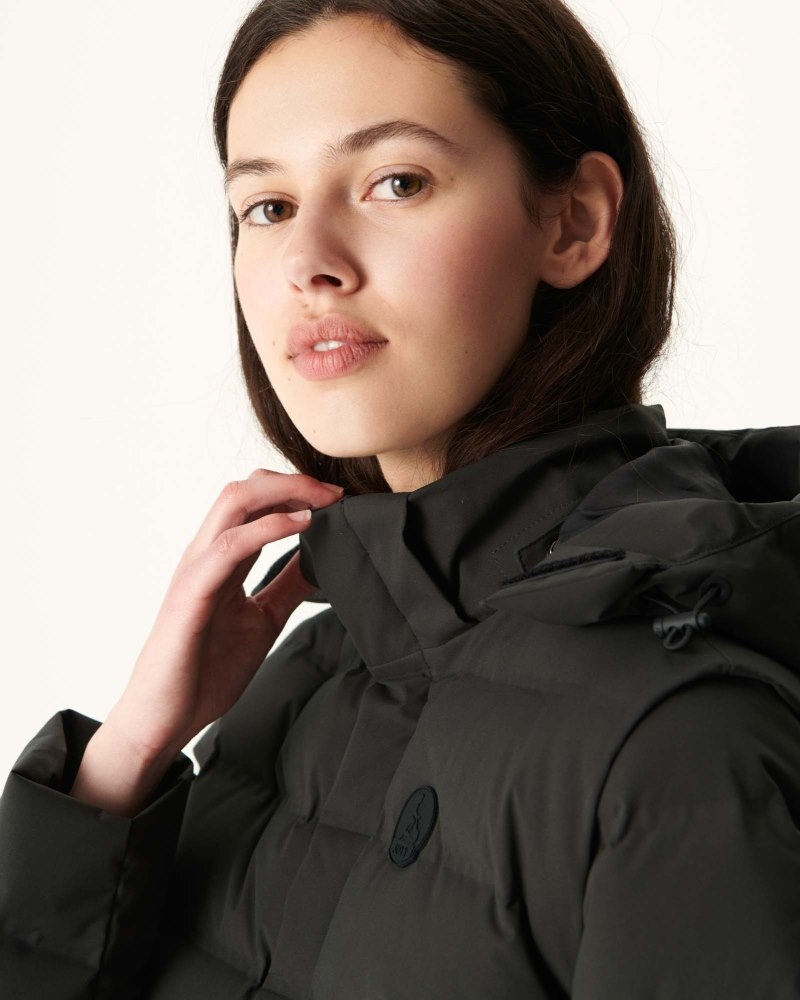 Black JOTT Lima 8-in-1 Waterproof Women's Puffer Jackets | HWQ-9893