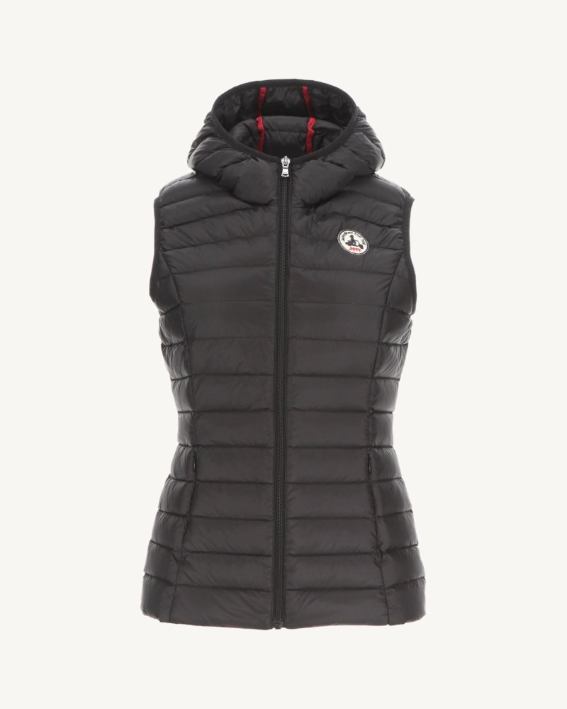 Black JOTT Mali Light Sleeveless Women's Padded Jackets | XLQ-3073