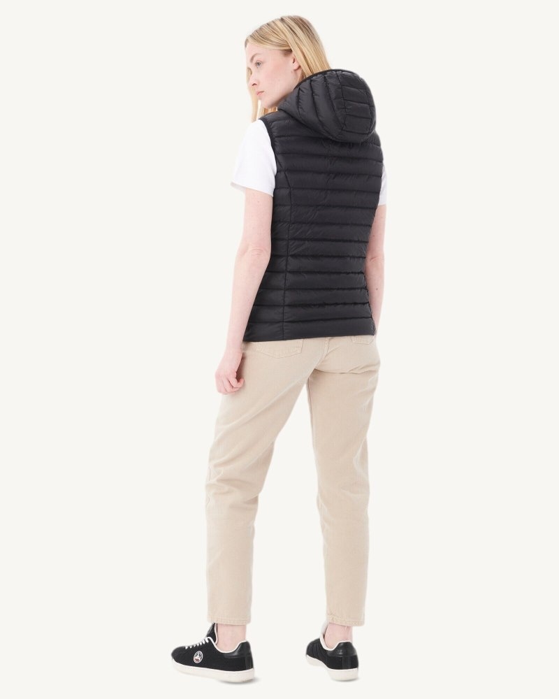 Black JOTT Mali Light Sleeveless Women's Padded Jackets | XLQ-3073