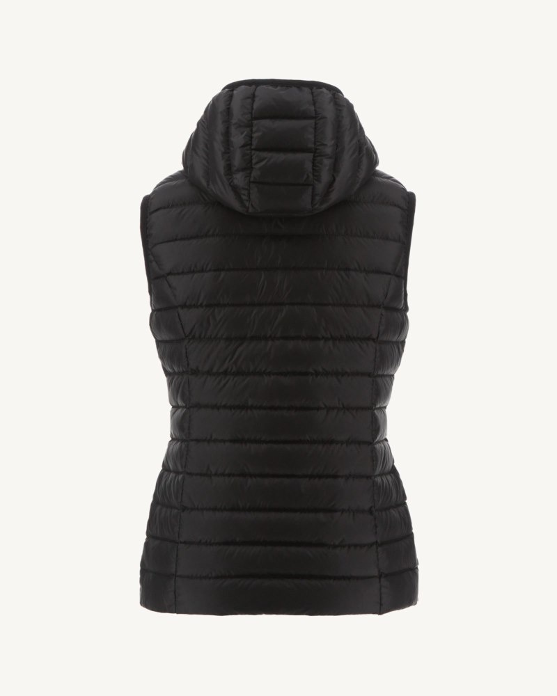 Black JOTT Mali Light Sleeveless Women's Padded Jackets | XLQ-3073