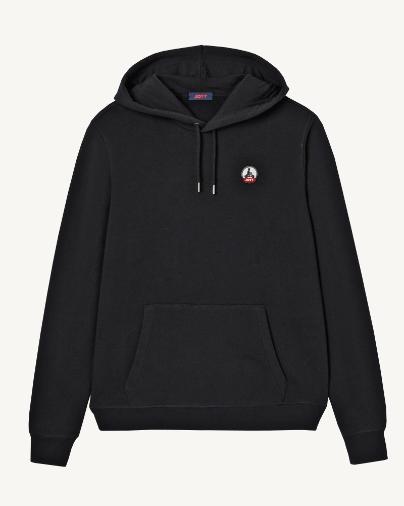 Black JOTT Mataro Men's Hoodie | HIX-6770