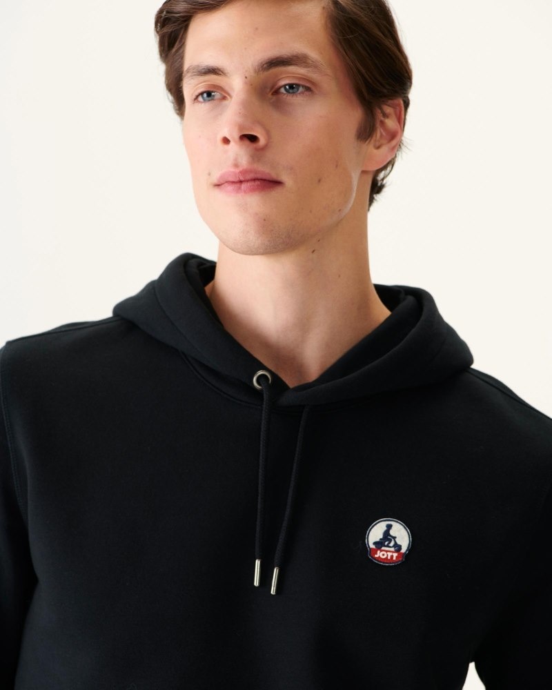 Black JOTT Mataro Men's Hoodie | HIX-6770