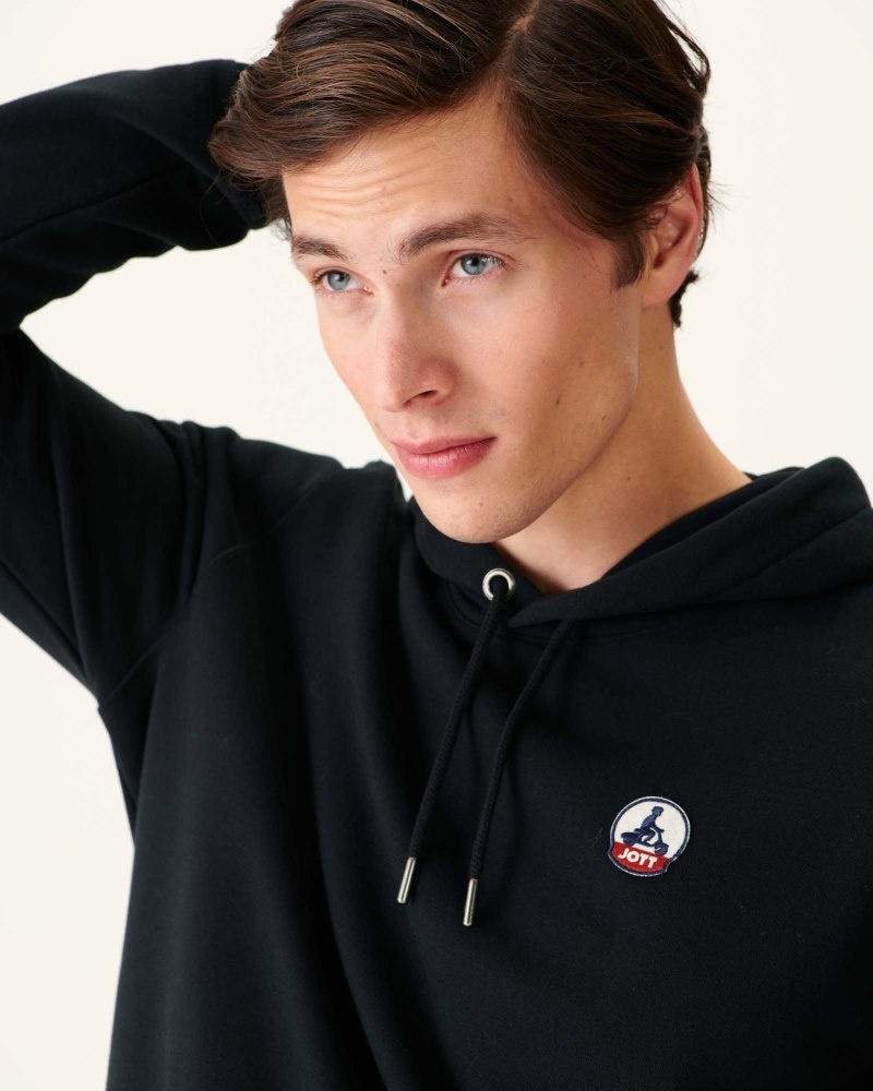 Black JOTT Mataro Men's Hoodie | HIX-6770