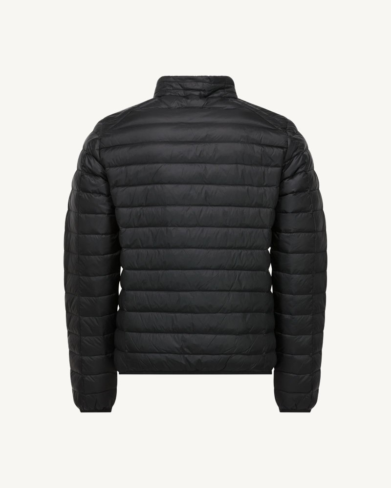 Black JOTT Matt Lightweight Men's Down Jackets | NZQ-4083