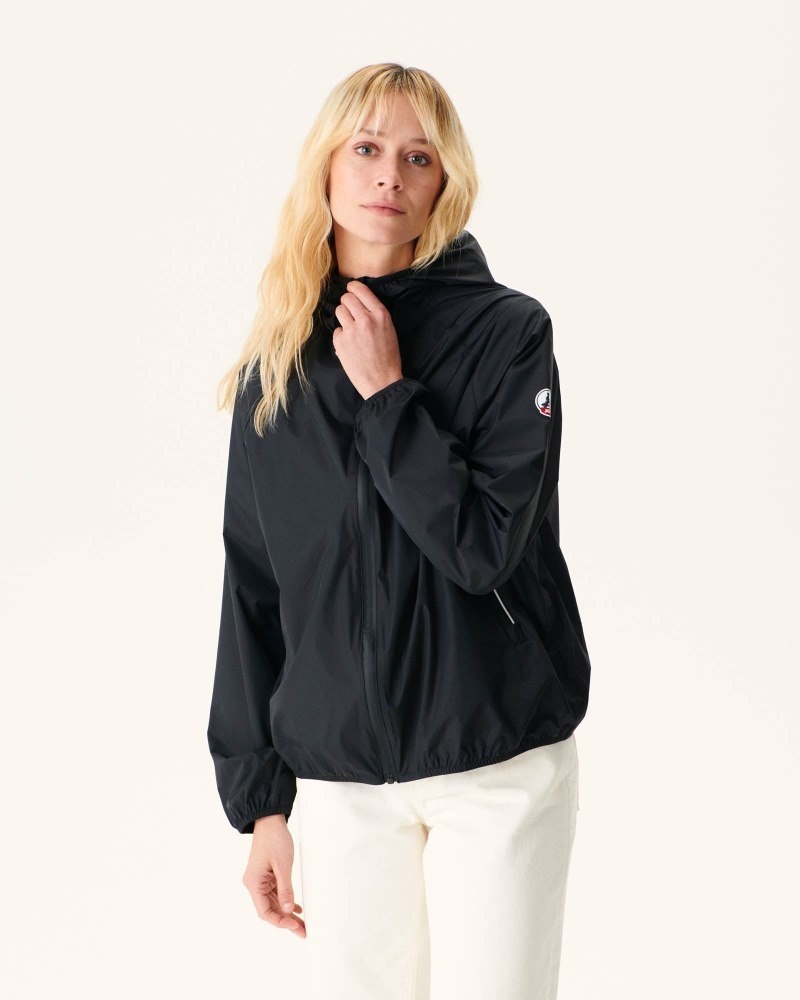 Black JOTT Singapore Packable Waterproof Women\'s Jackets | CKX-4150