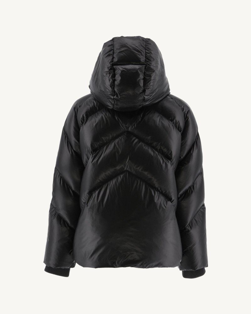 Black JOTT Stellar Extreme Cold Hooded Women's Down Jackets | IOQ-1927