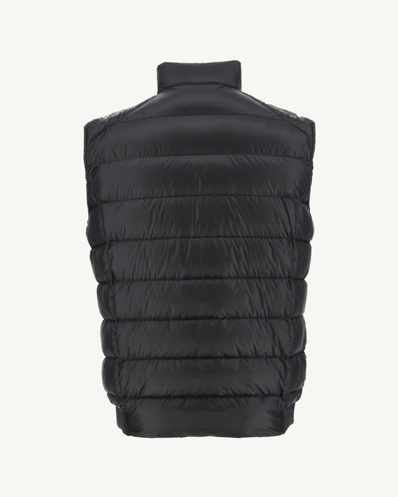 Black JOTT Tim Great Cold Sleeveless Men's Down Jackets | JZB-5942