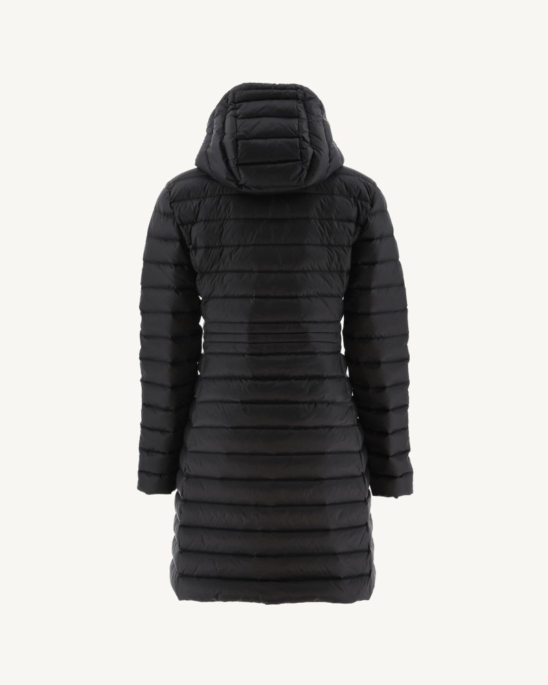 Black JOTT Vero Long Hooded Women's Puffer Jackets | YTB-3595