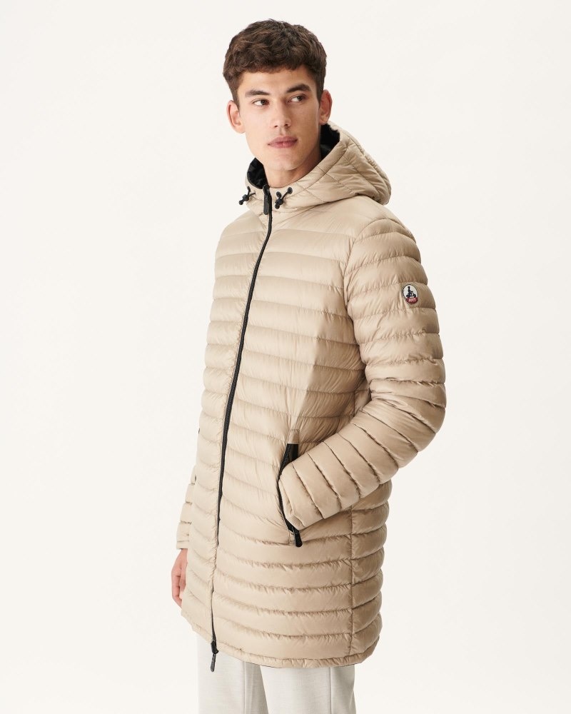 Black / Beige JOTT Amsterdam Reversible Men's Down Jackets | CWT-1280