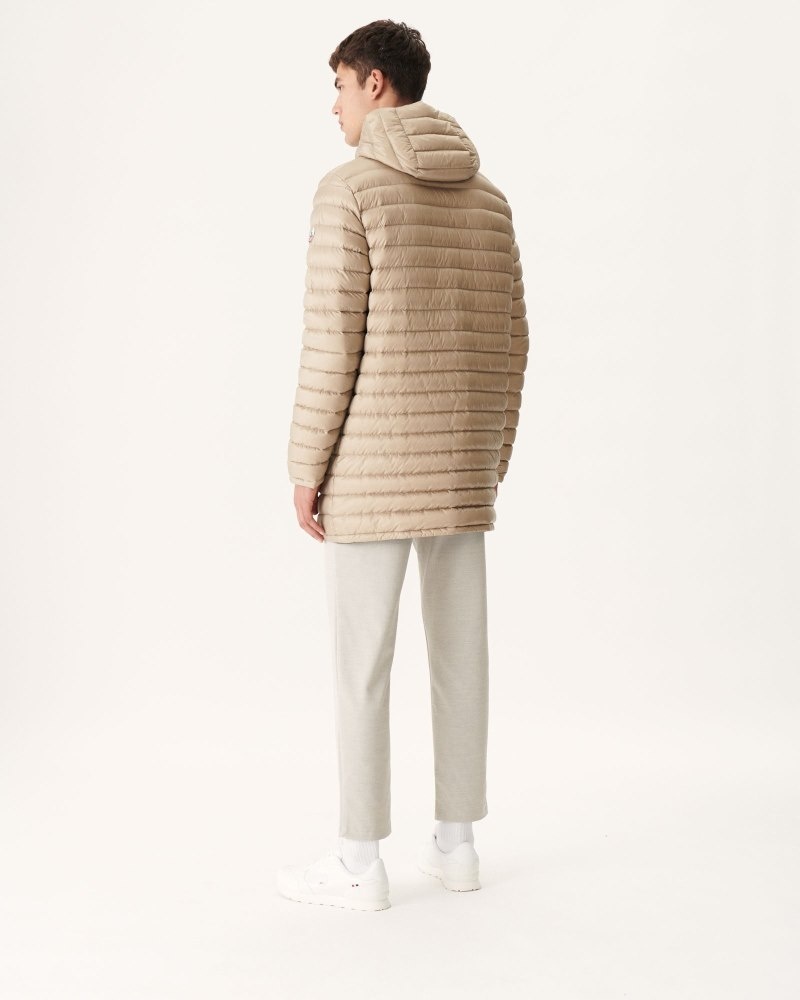 Black / Beige JOTT Amsterdam Reversible Men's Down Jackets | CWT-1280