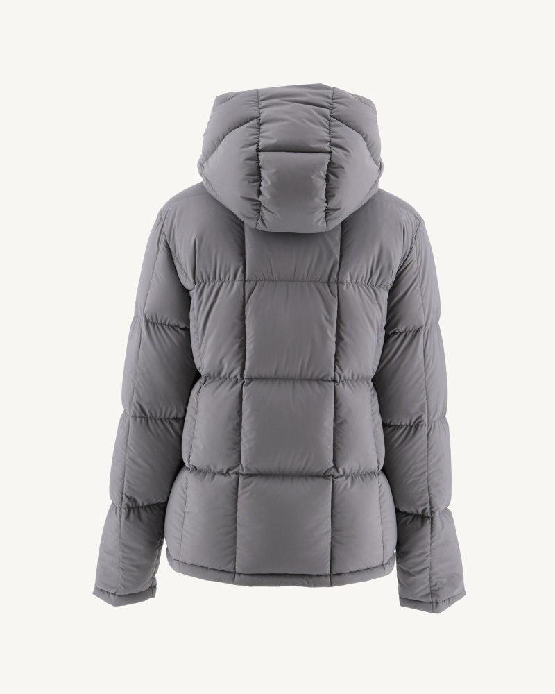 Black / Deep Grey JOTT Victoria Reversible Great Cold Women's Down Jackets | XNW-5584