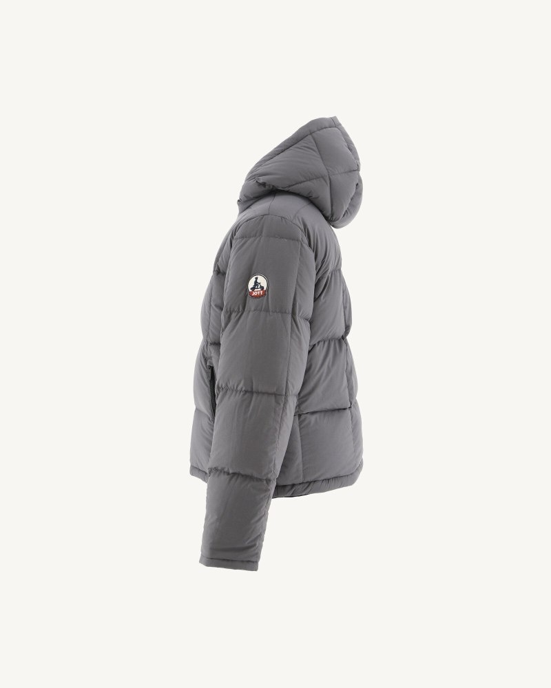 Black / Deep Grey JOTT Yoko Reversible Hooded Winter Kids' Jackets | LYW-1092