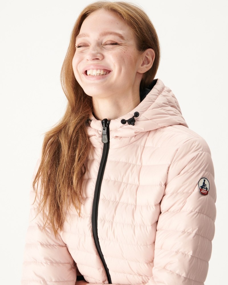 Black / Light Pink JOTT Moscow Reversible Women's Down Jackets | HEC-2233