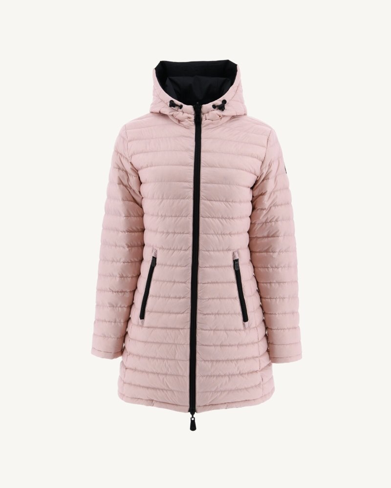 Black / Light Pink JOTT Moscow Reversible Women's Down Jackets | HEC-2233