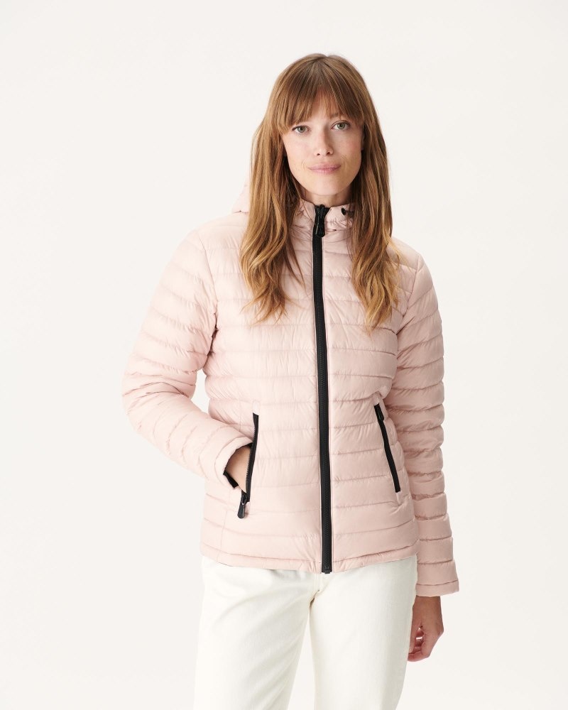 Black / Light Pink JOTT Vienne Reversible Women's Down Jackets | LID-2393