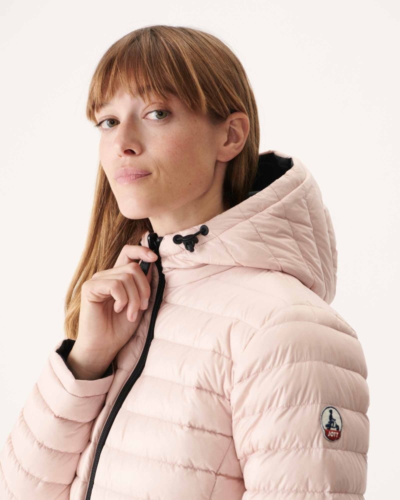 Black / Light Pink JOTT Vienne Reversible Women's Down Jackets | LID-2393