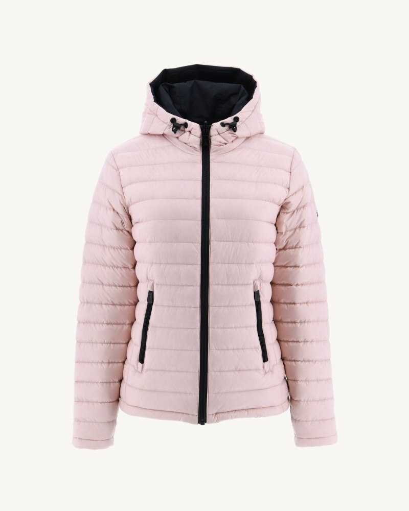 Black / Light Pink JOTT Vienne Reversible Women's Down Jackets | LID-2393