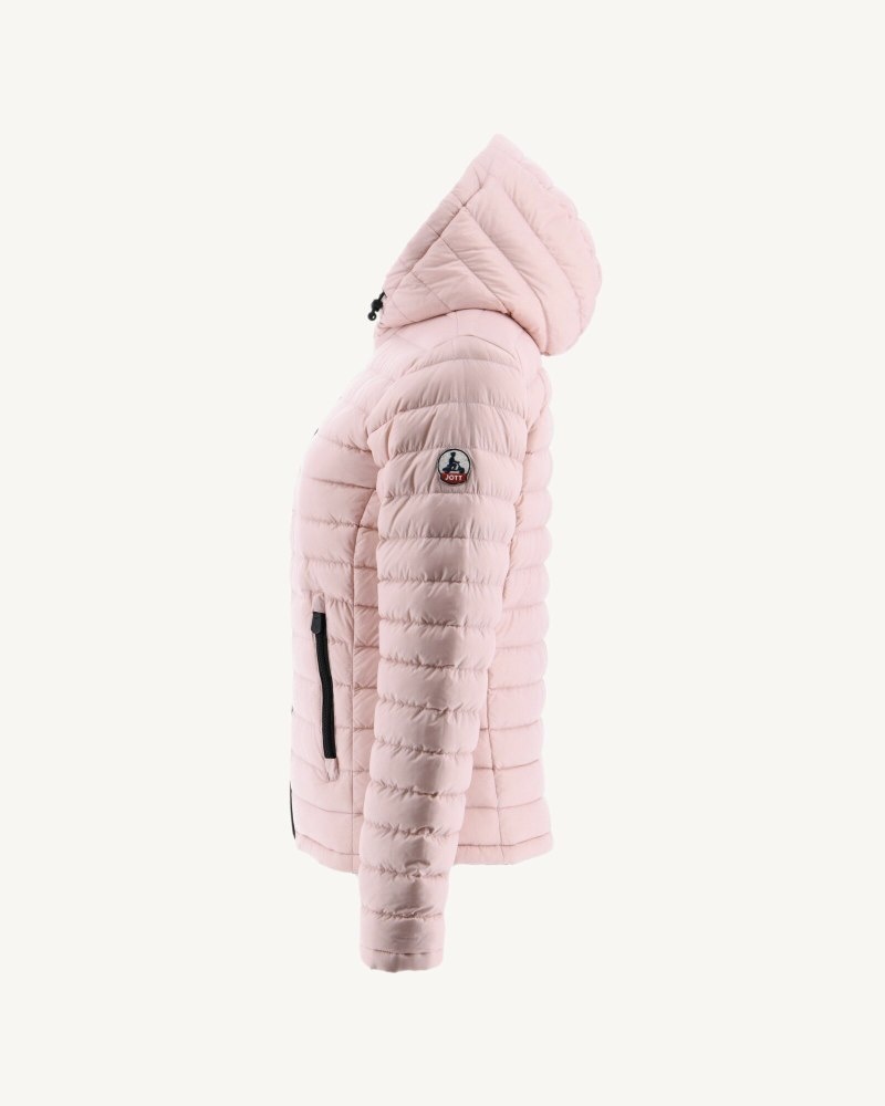 Black / Light Pink JOTT Vienne Reversible Women's Down Jackets | LID-2393