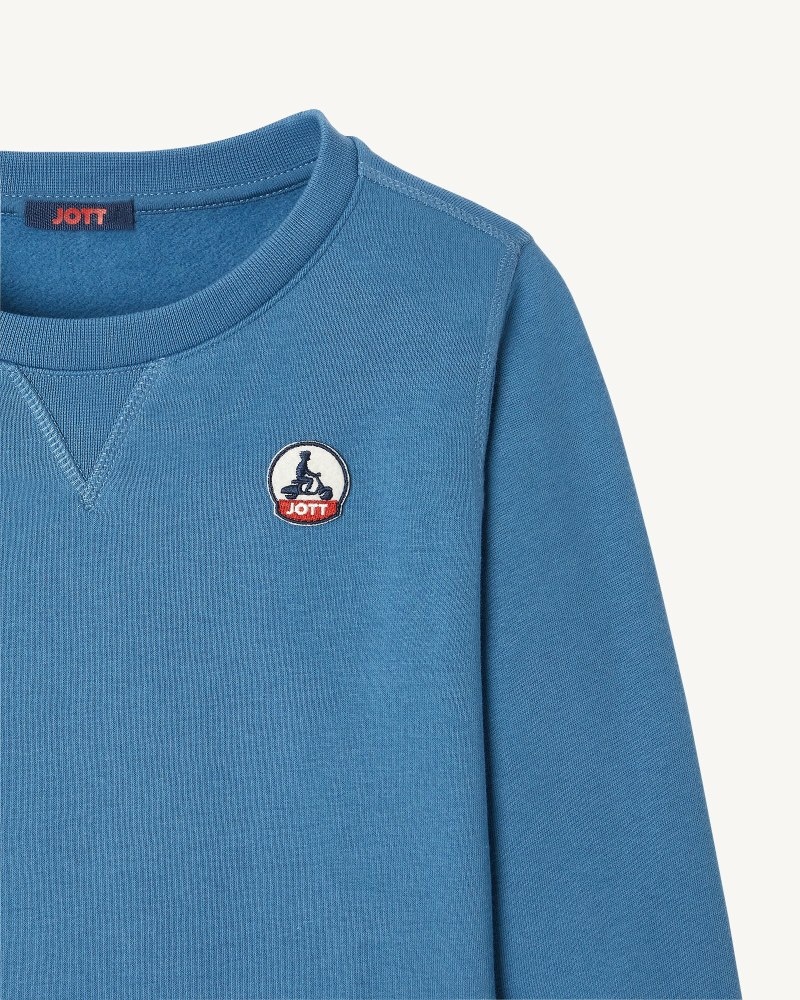 Blue JOTT Barcelos Organic Cotton Kids' Sweatshirts | PLQ-6627