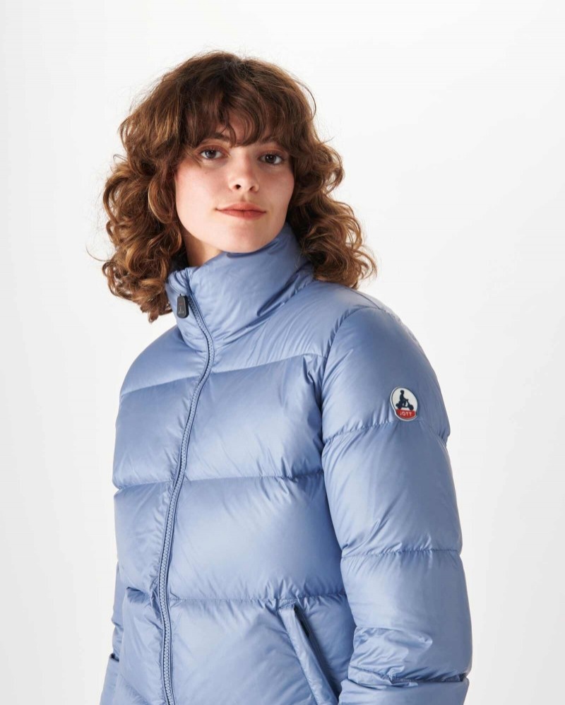 Blue JOTT Cardiff Great Cold Quilted Women's Down Jackets | LCP-7276