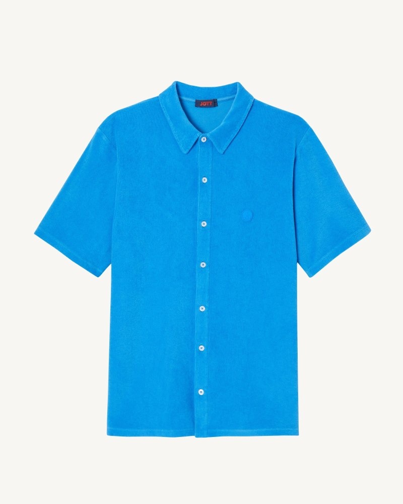 Blue JOTT Castelo Men's Polo Shirts | KDF-9709