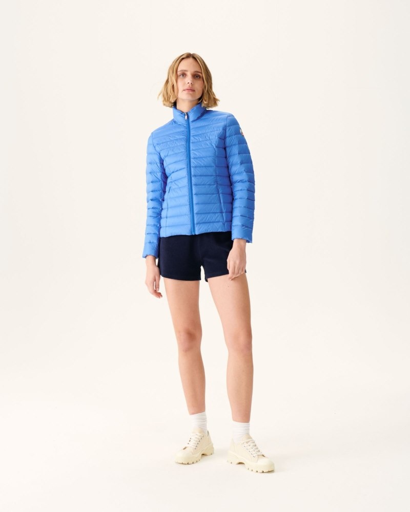 Blue JOTT Cha Lightweight Women's Down Jackets | NVL-8847