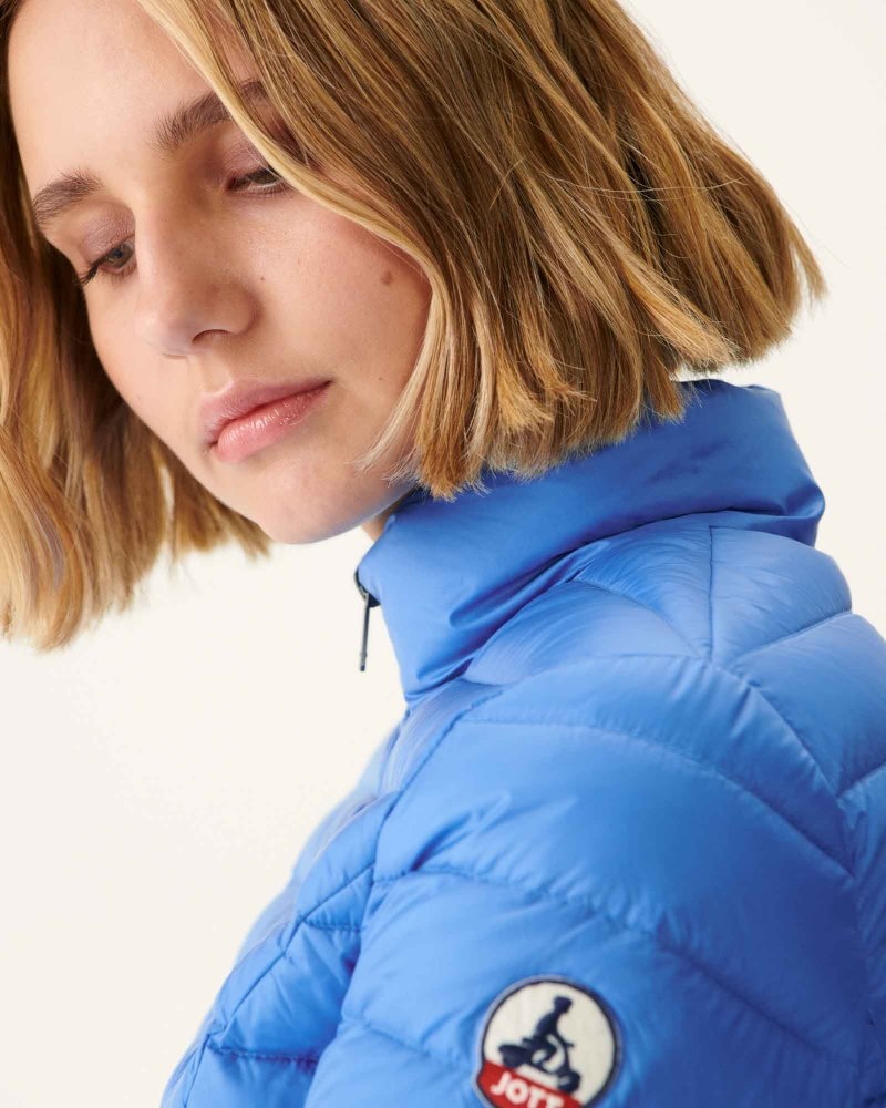 Blue JOTT Cha Lightweight Women's Down Jackets | NVL-8847