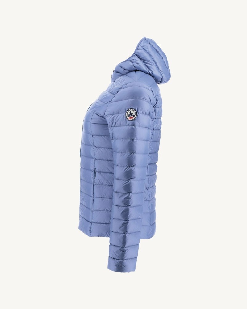 Blue JOTT Cloe Lightweight Hooded Women's Down Jackets | ANS-8472