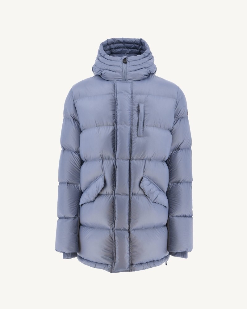 Blue JOTT Dakhla Great Cold Hooded Men's Down Jackets | MLZ-7795