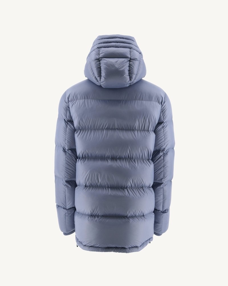 Blue JOTT Dakhla Great Cold Hooded Men's Down Jackets | MLZ-7795