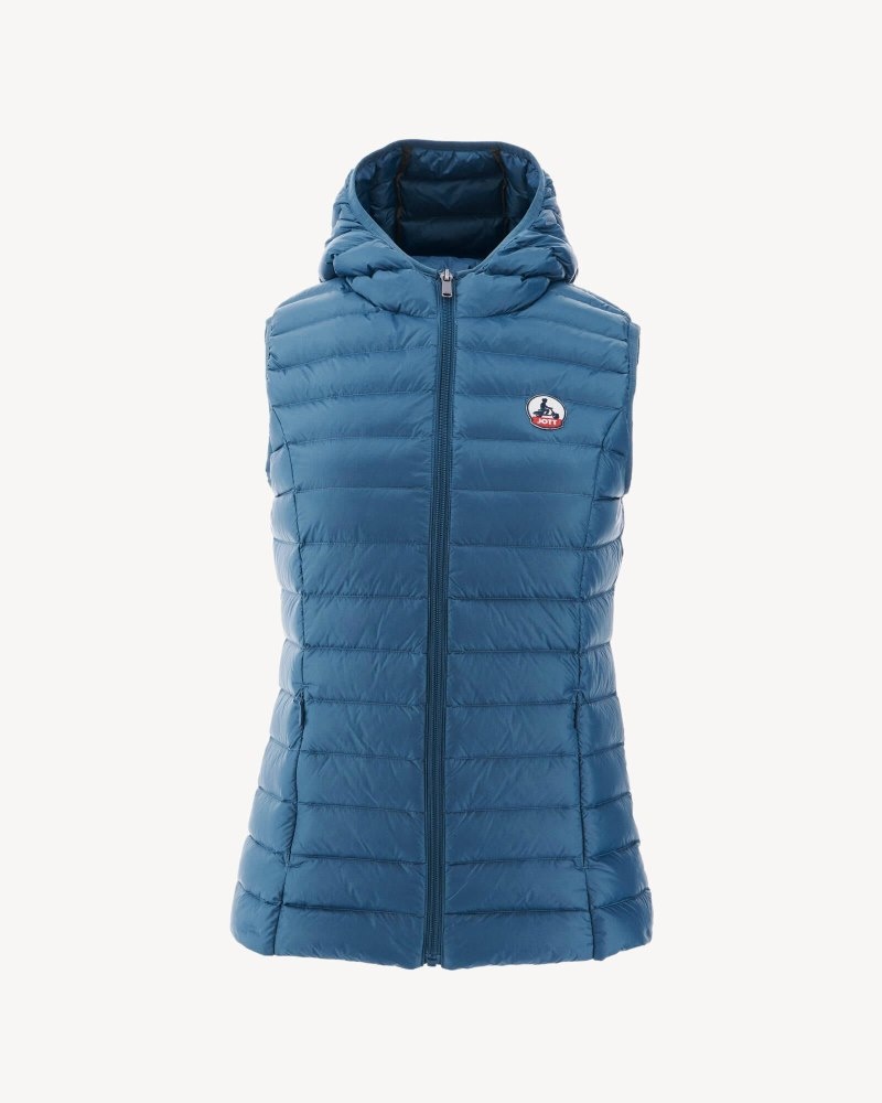 Blue JOTT Mali Light Sleeveless Women's Padded Jackets | IZS-1849