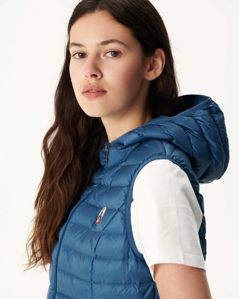 Blue JOTT Mali Light Sleeveless Women's Padded Jackets | IZS-1849