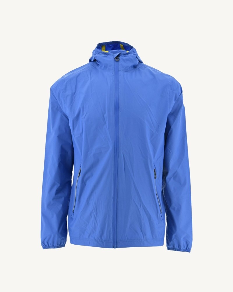 Blue JOTT Manila Packable Hooded Men's Jackets | IDN-0170