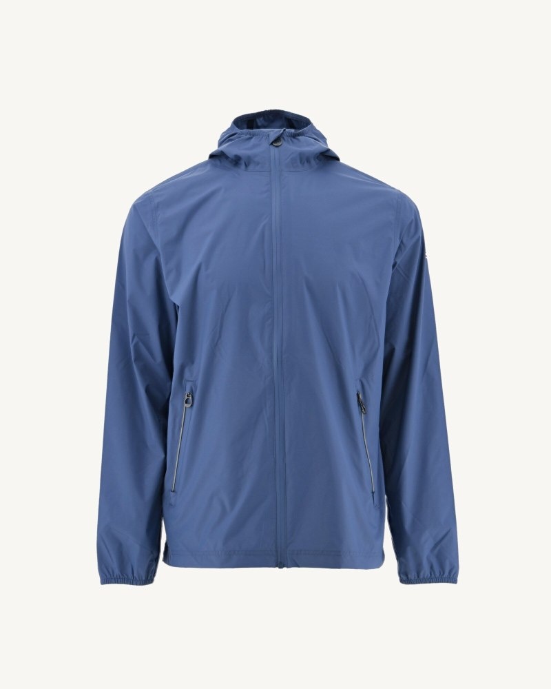 Blue JOTT Manila Packable Hooded Men's Jackets | TNO-1192