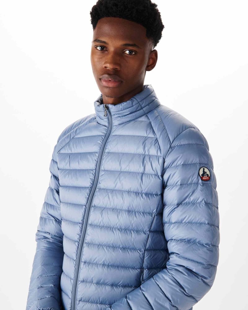 Blue JOTT Mat Light Men's Down Jackets | VCV-0137