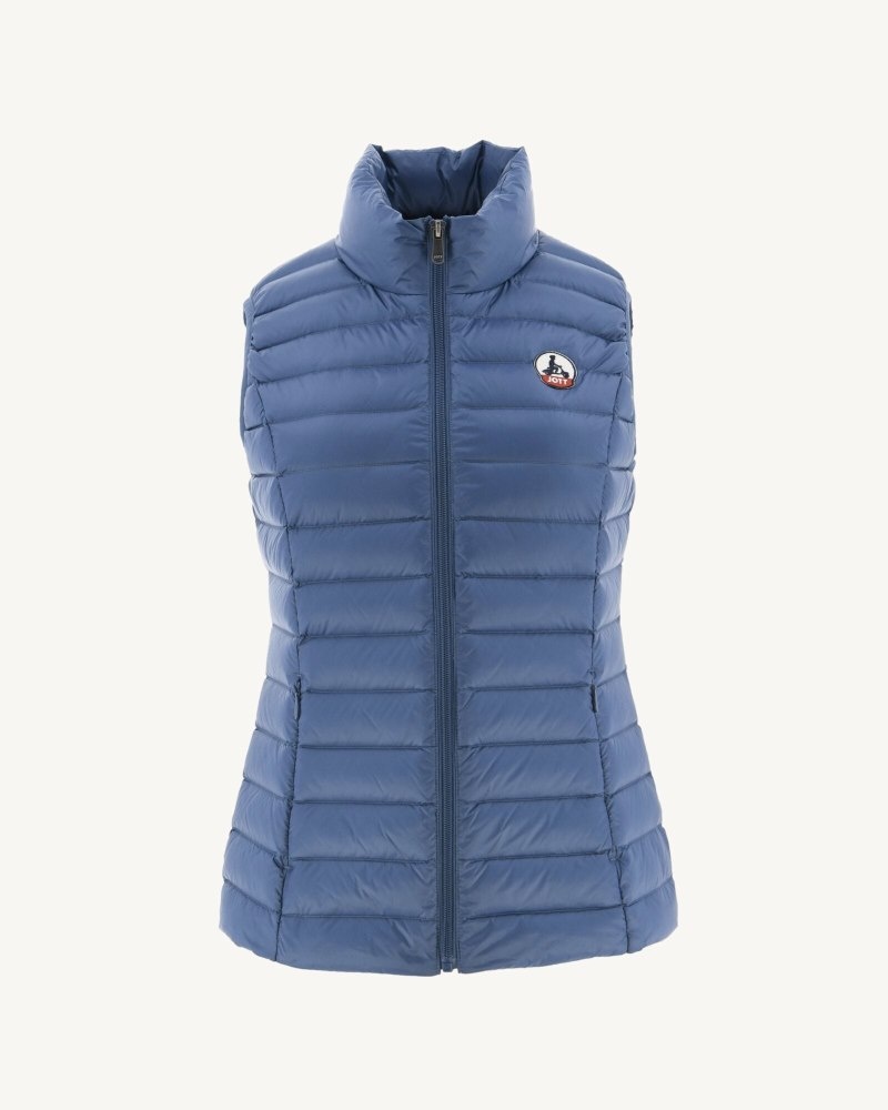 Blue JOTT Seda Light Sleeveless Women's Padded Jackets | VXL-2434